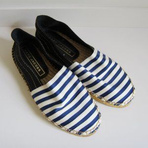 Marc Jacobs Navy Striped Espadrilles
